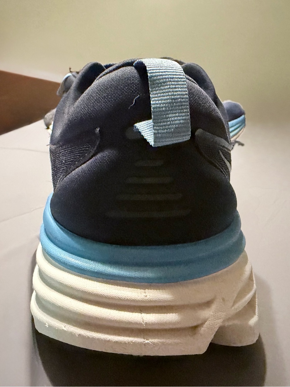 Hoka Navy and Teal Lace-Up Running Shoe - Picture 10 of 16